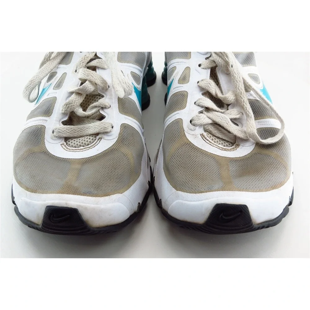 Nike Shox Turbo White Synthetic Athletic Girls Shoes‎ Size 6